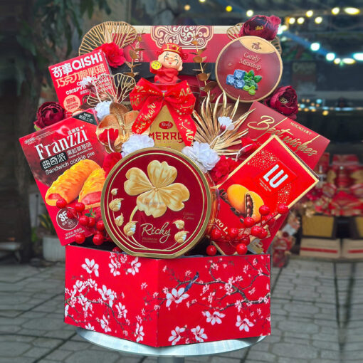 Khay gỗ mẫu hoa Anh Đào - AD064