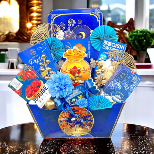 Giỏ quà Tết mẫu Thuyền - TH26D (màu Đỏ) - Hình ảnh 3